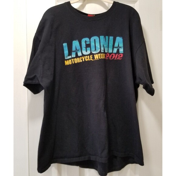 Laconia 2012 bike week graphic t shirt size 2xl preshrunk Hot Leathers - Picture 1 of 8